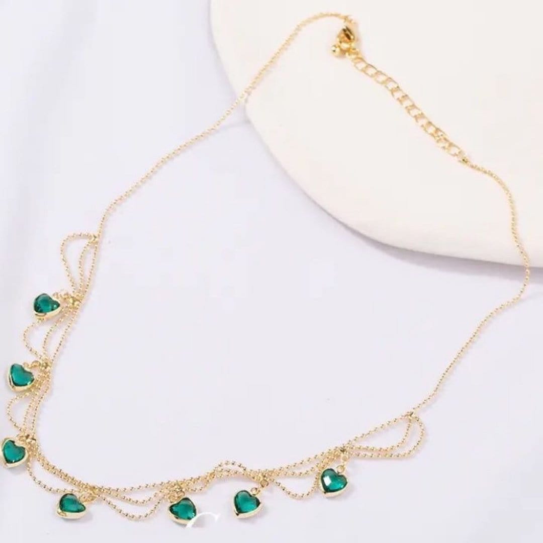 Lively® Colliers Collier "Cœur d'Emeraude" | Lively®